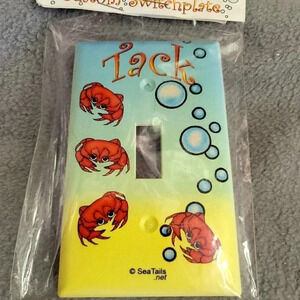 wall decor light switch plate cover Nautical crabs 🦀